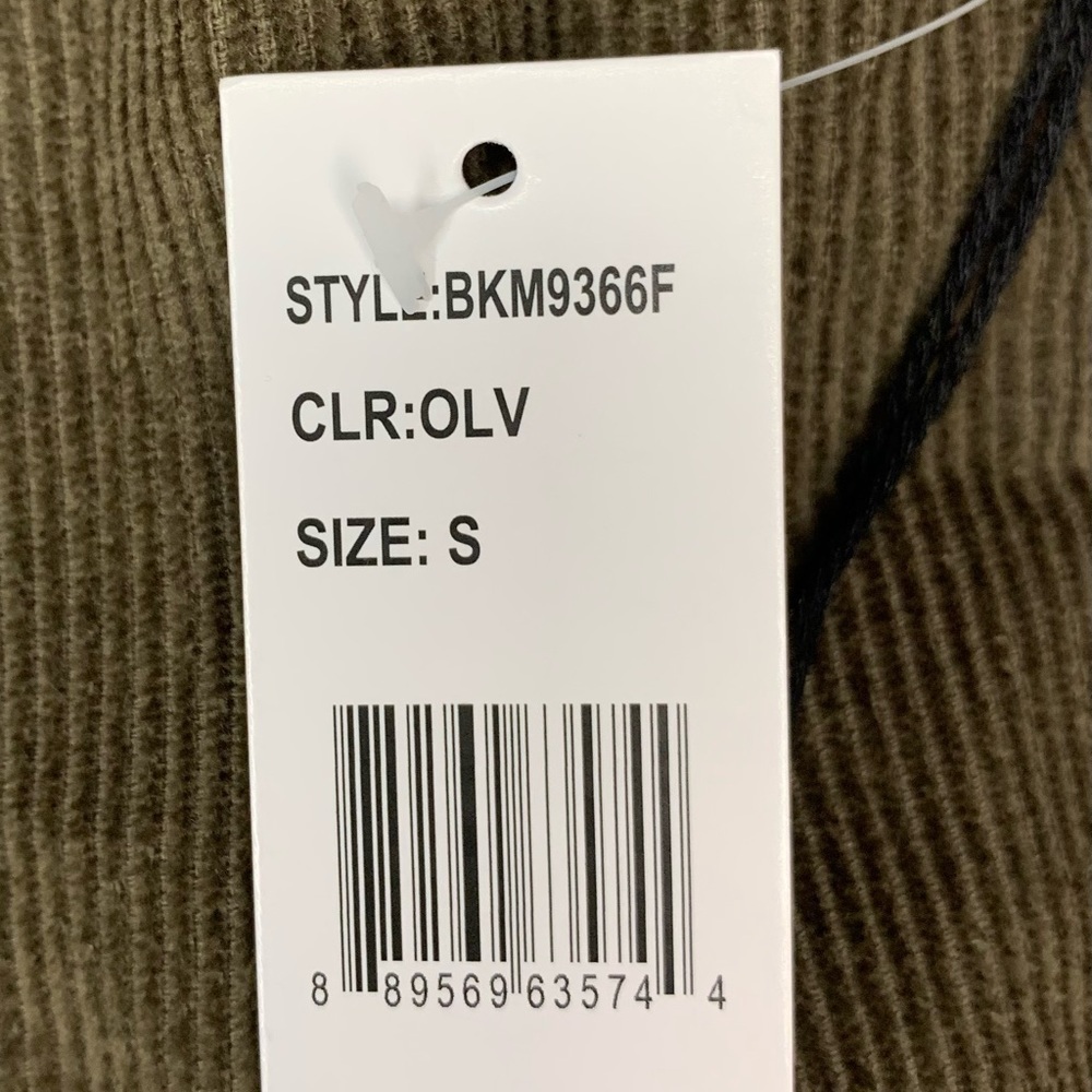 Brooklyn Cloth Mens Sherpa Lined Corduroy Trucker Jacket in Olive SZ S N… - Picture 10 of 12